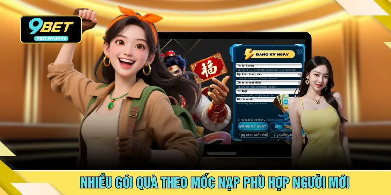 Nhiều gói quà theo mốc nạp phù hợp người mới